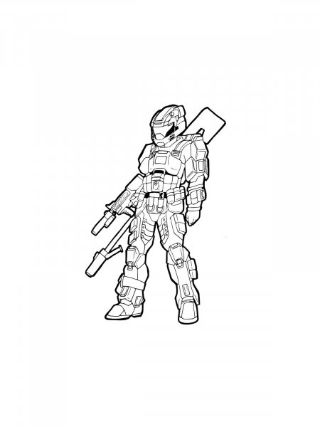 Halo coloring pages