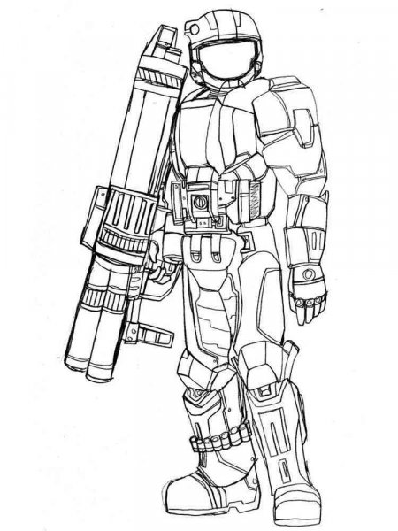 Halo coloring pages