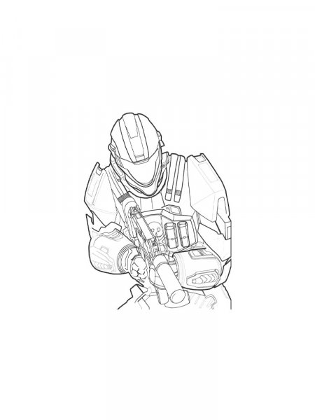 Halo coloring pages