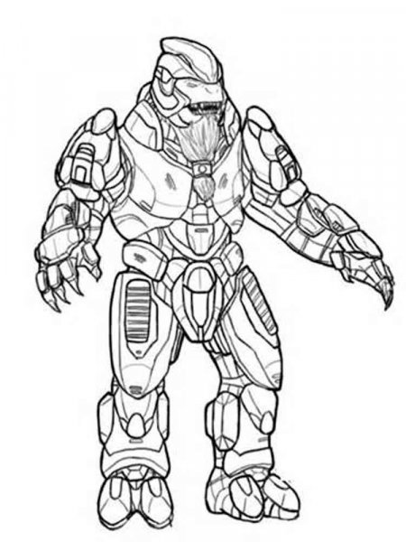 Halo coloring pages