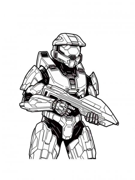 Halo coloring pages