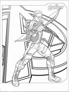 Hawkeye coloring page 5 - Free printable