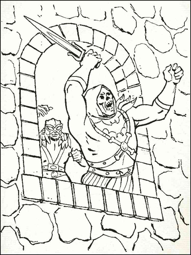 Free printable He Man coloring pages.