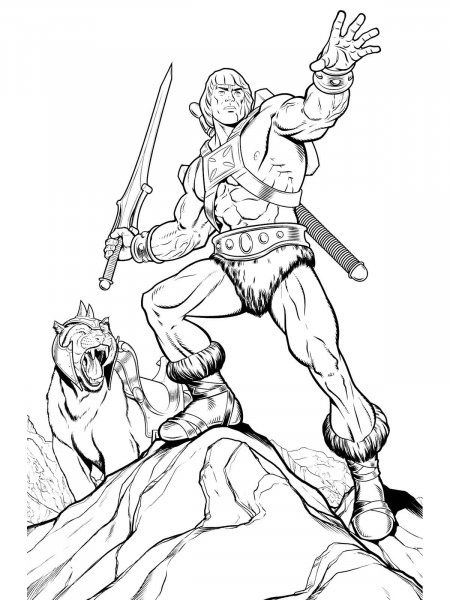 He Man coloring pages