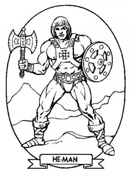 He Man coloring pages