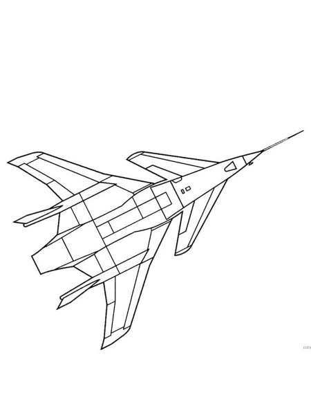 Jet coloring pages