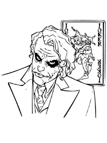 Joker coloring pages