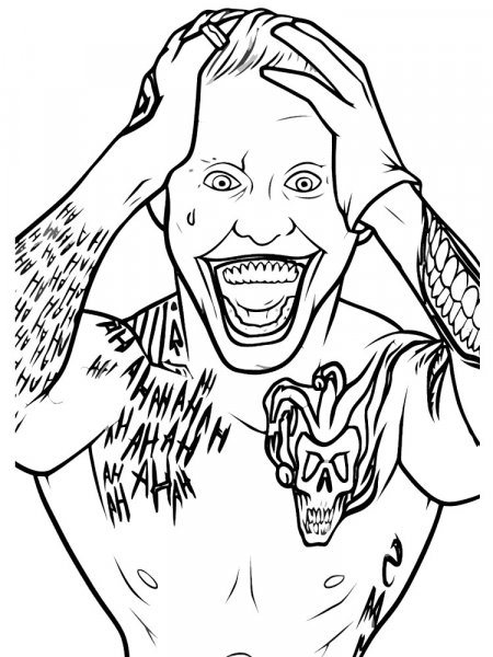 Joker coloring pages