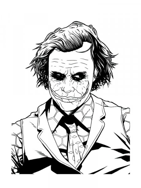 Joker coloring pages