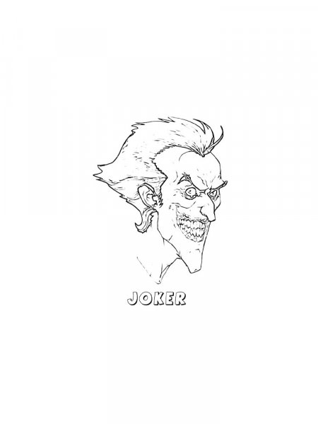 Joker Coloring Pages