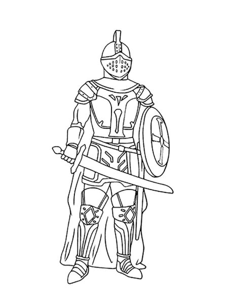 Knight coloring pages