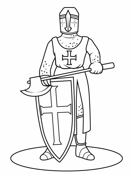 Knight coloring pages