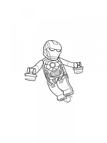 Lego Marvel coloring pages