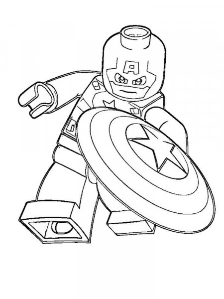 Lego Marvel coloring pages