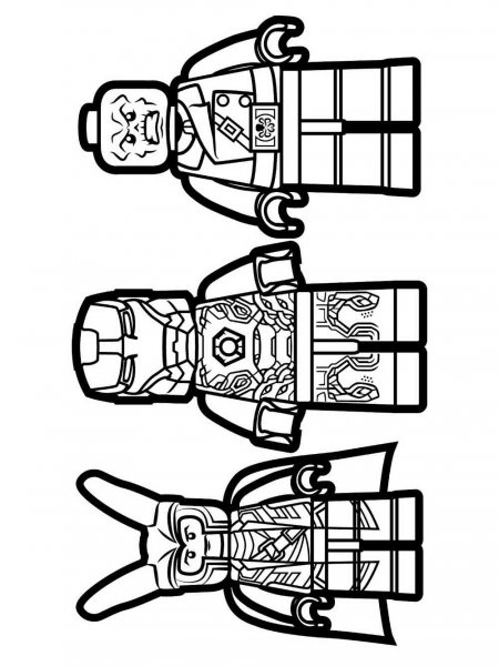 Lego Marvel Coloring Pages