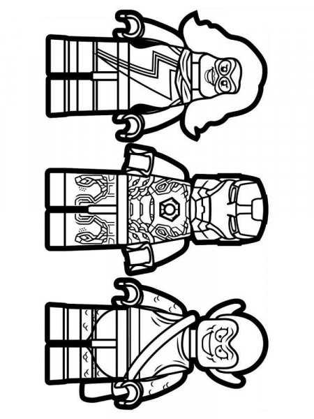 Lego Marvel coloring pages