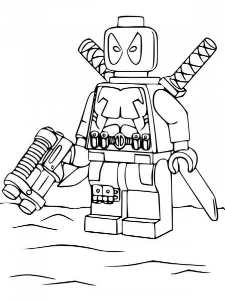 Lego Marvel coloring pages