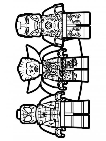 Lego Marvel coloring pages