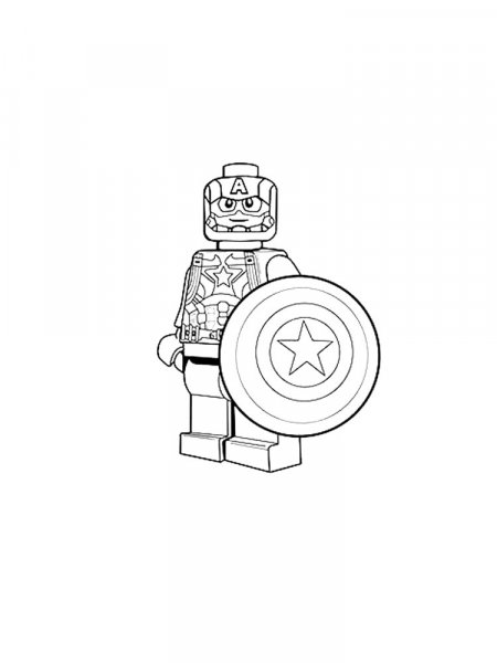 Lego Marvel coloring pages