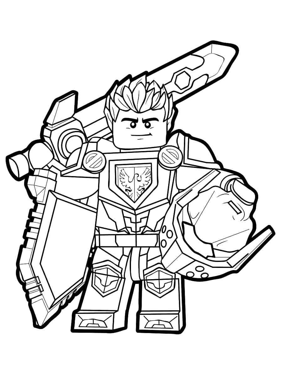 Muligt repulsion Brutal Lego Nexo Knight coloring pages