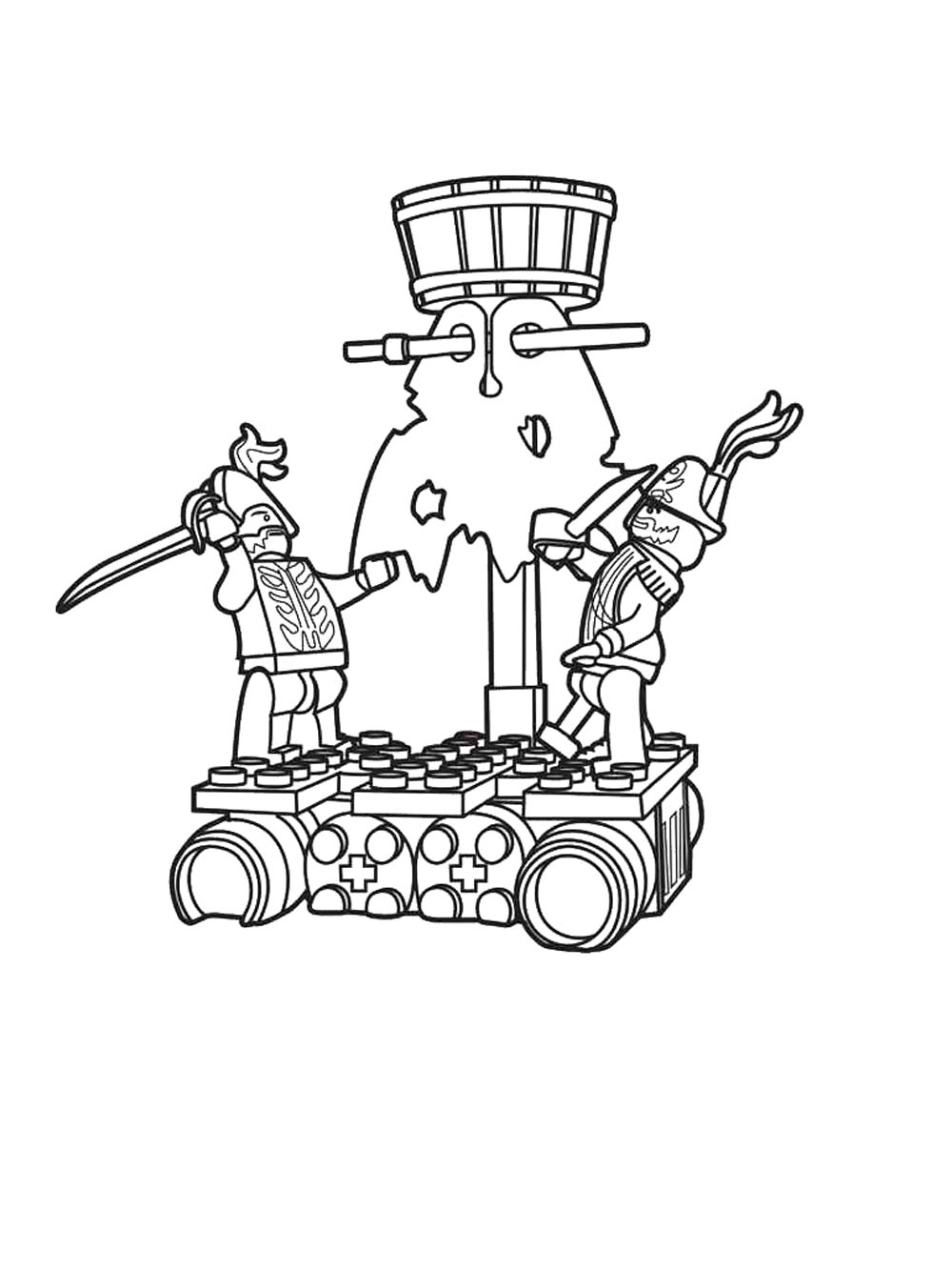 Lego Pirates coloring pages. Free Printable Lego Pirates coloring pages.