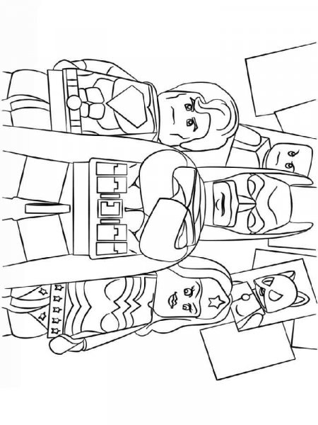 Lego Superman coloring pages