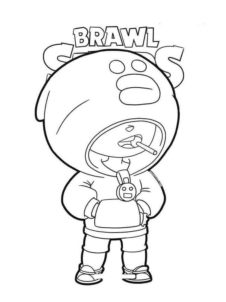 Free Brawl Stars Leon coloring pages. Download and print ...
