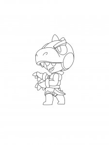 Leon Brawl Stars Coloring Pages 13