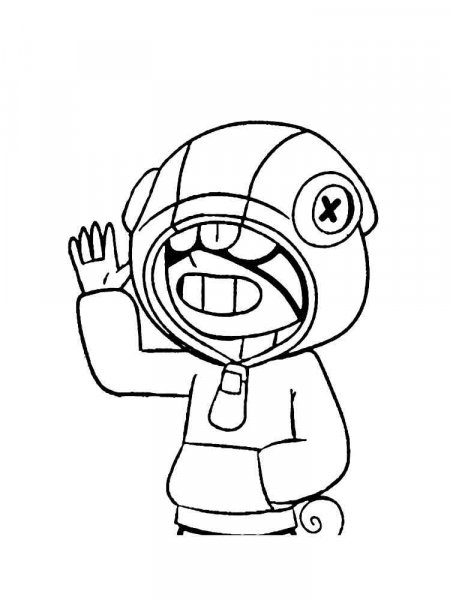 Leon Brawl Stars coloring pages