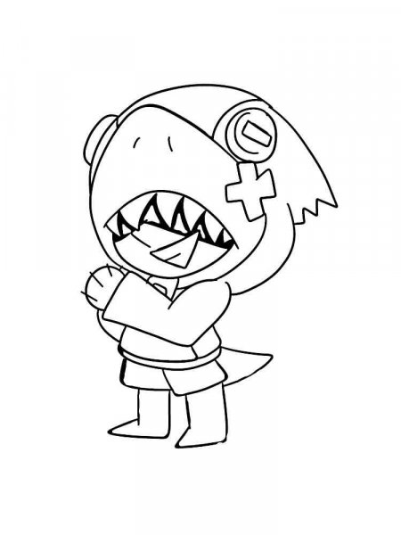 Leon Brawl Stars coloring pages