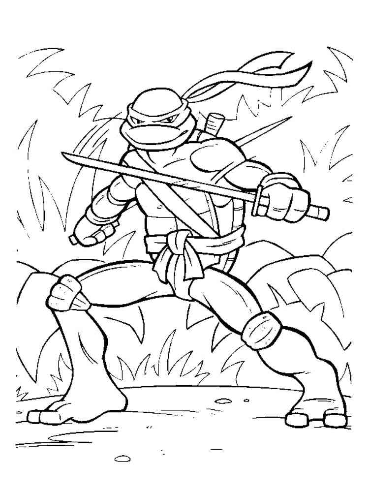 Free Leonardo ninja turtles coloring pages. Download and