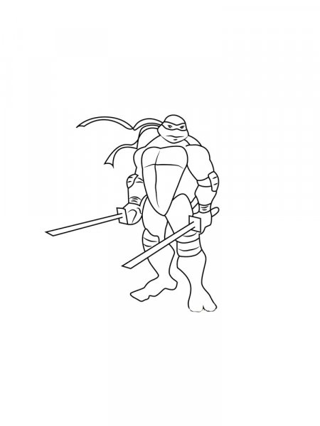 Leonardo Ninja Turtles Coloring Pages