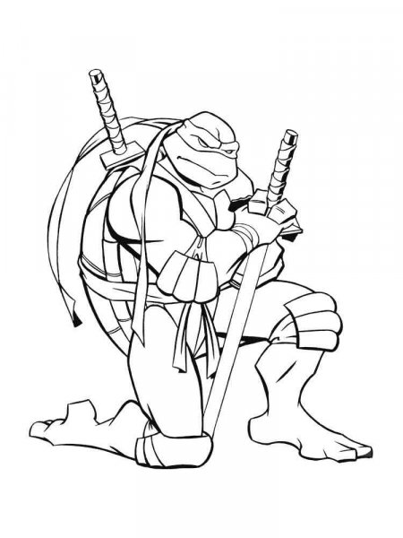 Leonardo ninja turtles coloring pages