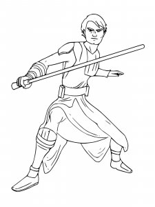 Luke Skywalker coloring page 16 - Free printable