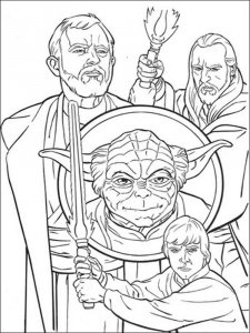 Luke Skywalker coloring page 10 - Free printable