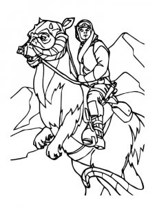 Luke Skywalker coloring page 14 - Free printable
