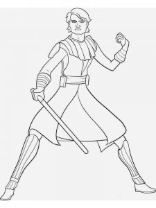 Luke Skywalker coloring page 15 - Free printable