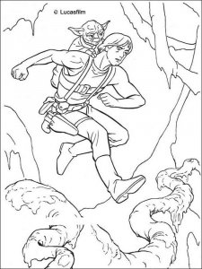 Luke Skywalker coloring page 4 - Free printable
