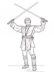 Luke Skywalker coloring page 9 - Free printable