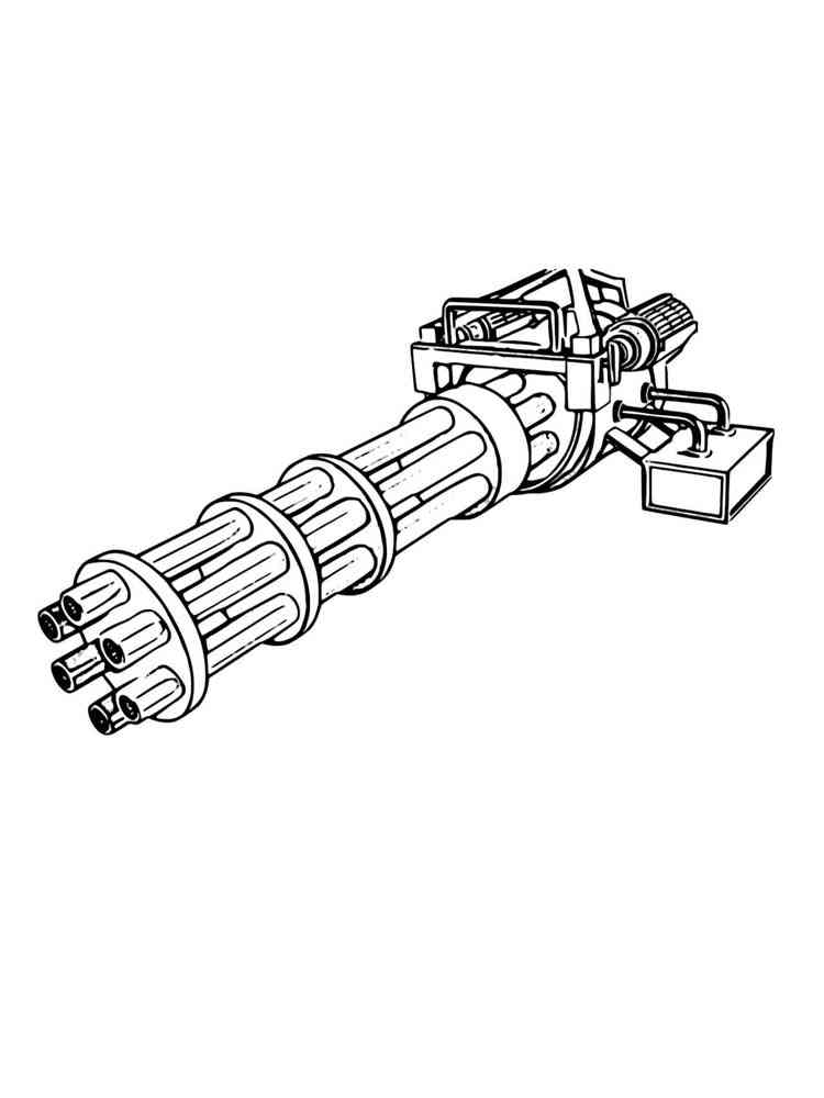 free machine gun coloring pages download and print