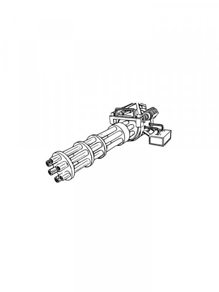 Machine Gun coloring pages