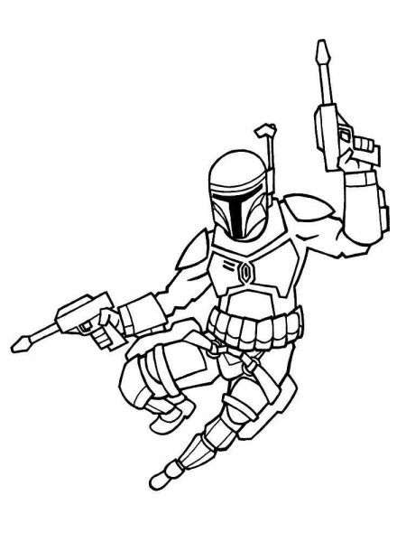 Mandalorian coloring pages