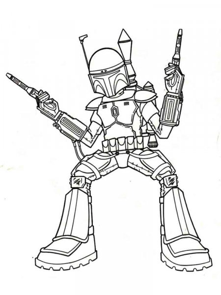 Mandalorian coloring pages