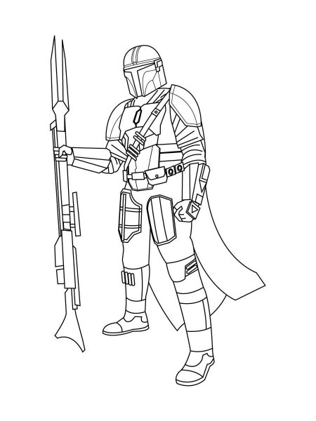 Mandalorian coloring pages