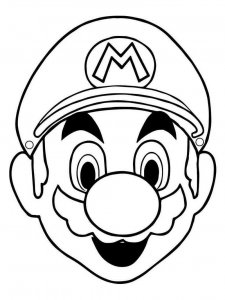 Mario coloring page 1 - Free printable