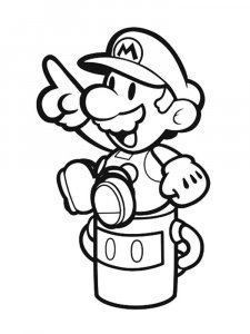 Mario coloring page 2 - Free printable