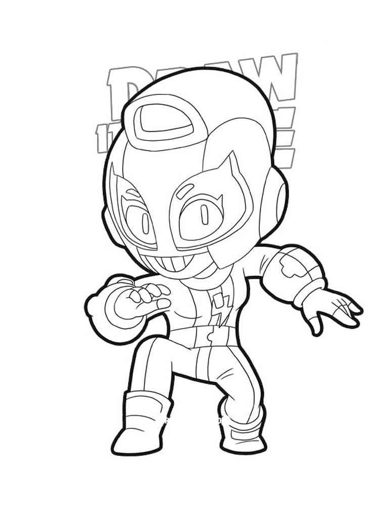 Free Brawl Stars Max Coloring Pages Download And Print Brawl Stars Max Coloring Pages - brawl stars colouring pages cony max