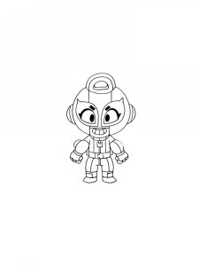 Coloring Pages Max Brawl Stars 1