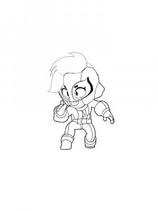 Coloring Pages Max Brawl Stars 2