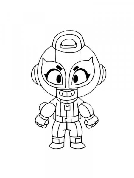 Max Brawl Stars coloring pages